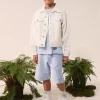 MM6 MAISON MARGIELA Giacca in denim bianco con logo | Bambino Giacche E Cappotti | Logomania