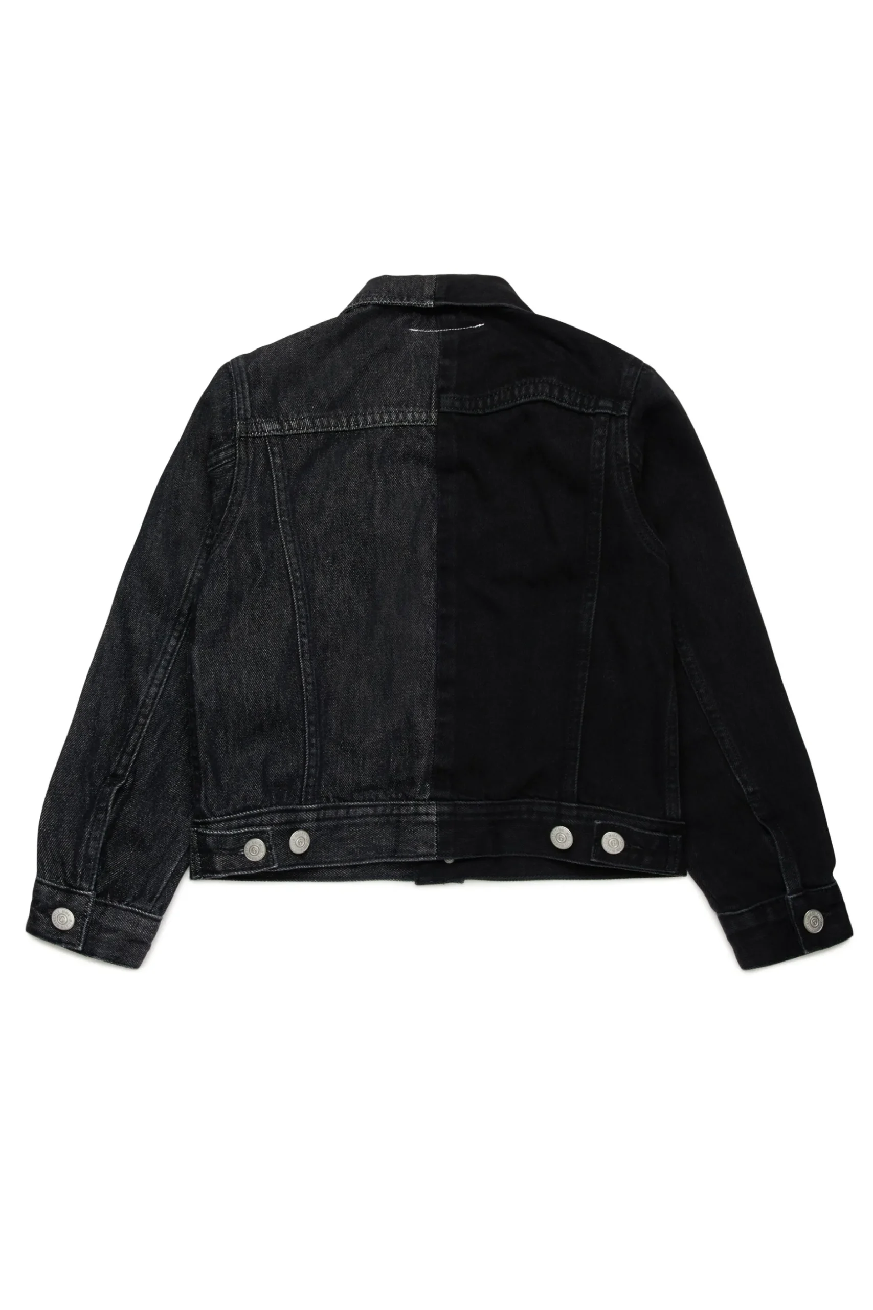 MM6 MAISON MARGIELA Giacca in denim bicolor con lettering | Bambino Giacche E Cappotti | Denim-Mania