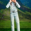 DIESEL Giacca in denim chiaro con microstones | Bambino Giacche E Cappotti | Denim-Mania