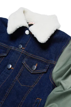 MARNI Giacca in denim con maniche bomber | Bambino Giacche E Cappotti | Denim-Mania