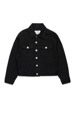 MM6 MAISON MARGIELA Giacca in denim con logo | Bambino Giacche E Cappotti | Logomania