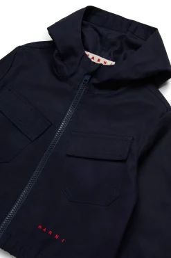 MARNI Giacca in gabardina con cappuccio | Giacche E Gilet
