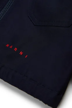 MARNI Giacca in gabardina con cappuccio | Giacche E Gilet