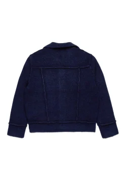 DSQUARED2 Giacca in maglia effetto denim | Bambino Giacche E Cappotti | Giacche E Cappotti