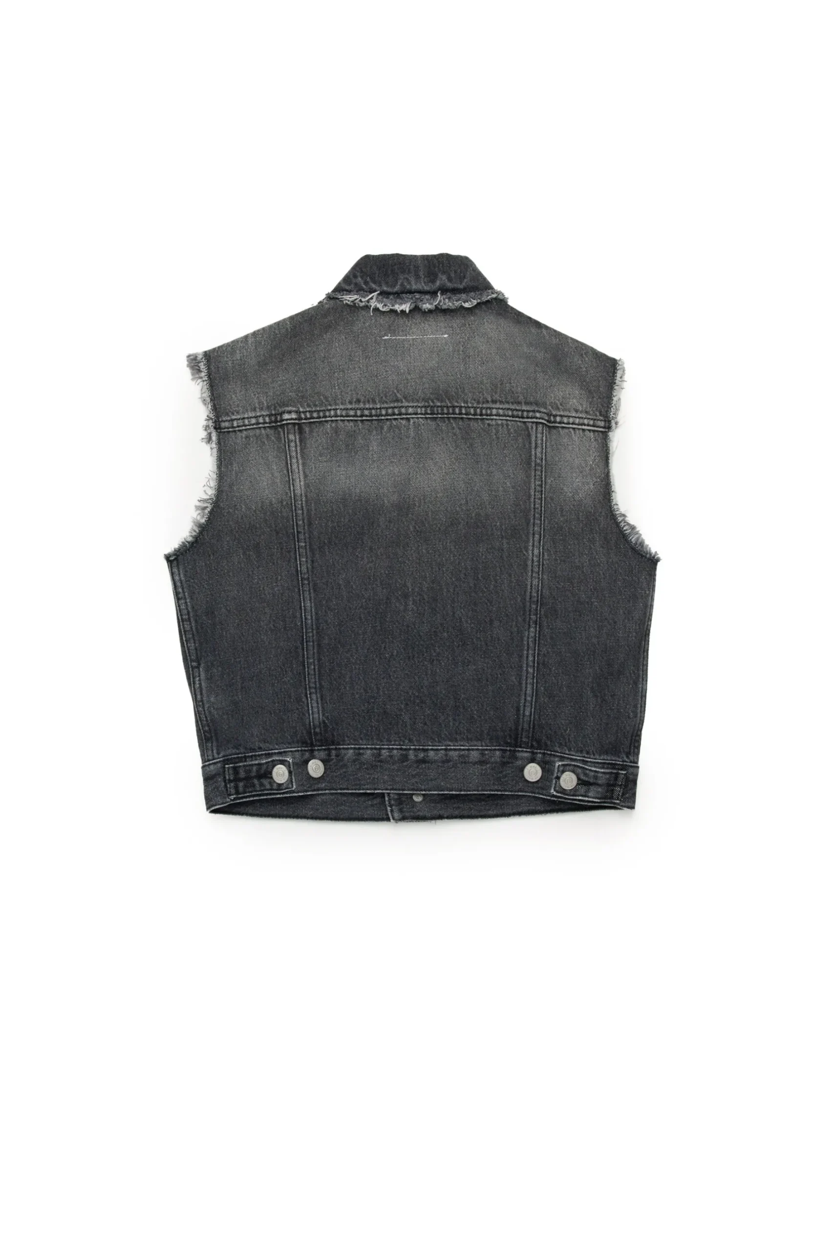 MM6 MAISON MARGIELA Giacca smanicata in denim nero | Bambino Giacche E Cappotti | Denim-Mania