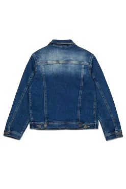 DIESEL Giacca trucker in denim blu medio sfumato | Bambino Denim-Mania | Denim-Mania