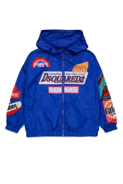 DSQUARED2 Giacca windbreaker con grafica Urban | Bambino Giacche E Cappotti | Giacche E Cappotti