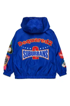 DSQUARED2 Giacca windbreaker con grafica Urban | Bambino Giacche E Cappotti | Giacche E Cappotti