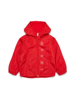 MARNI Giacca windbreaker con logo Outline | Bambino Giacche E Gilet | Logomania