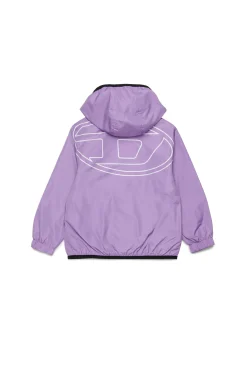 DIESEL Giacca windbreaker con maxi logo Oval D | Bambino Giacche E Gilet | Oval D By Diesel