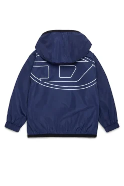 DIESEL Giacca windbreaker con maxi logo Oval D | Bambino Giacche E Gilet | Oval D By Diesel
