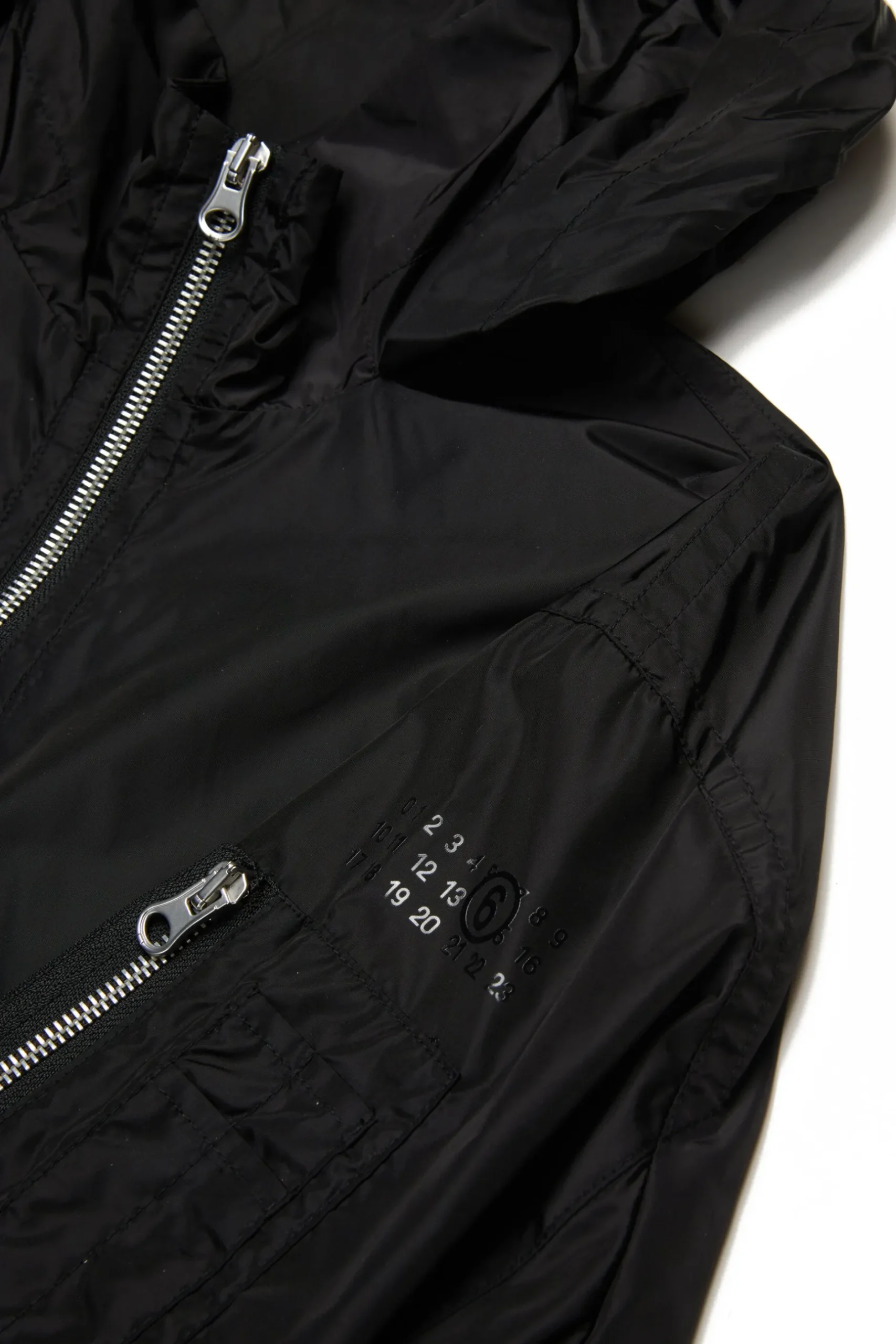 MM6 MAISON MARGIELA Giacca windbreaker con Numeric logo | Bambino Giacche E Cappotti | Giacche E Cappotti