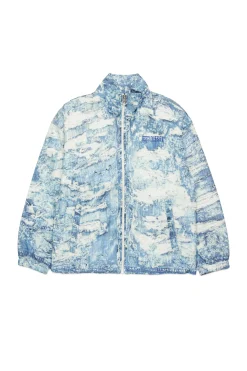 DIESEL Giacca windbreaker effetto denim strappato | Bambino Giacche E Cappotti