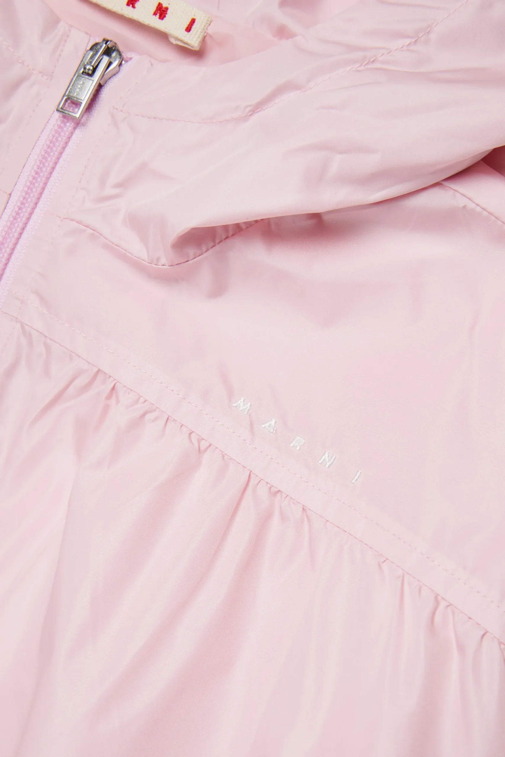 MARNI Giacca windbreaker lunga con logo | Giacche E Cappotti