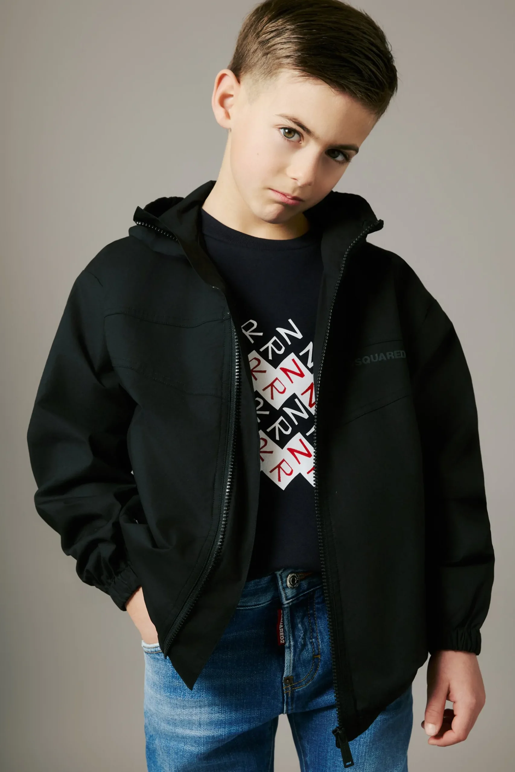 DSQUARED2 Giacca windbreaker stile tennis | Bambino Giacche E Cappotti | Activewear