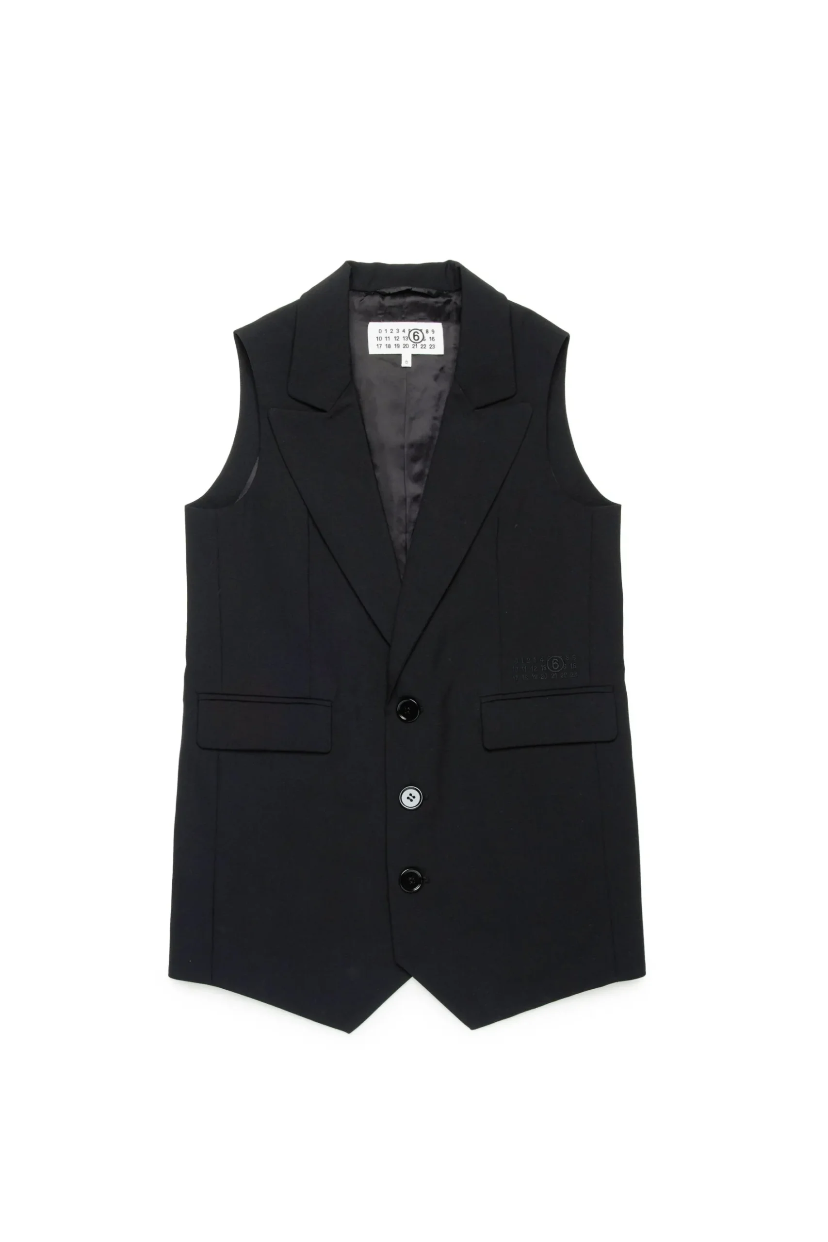MM6 MAISON MARGIELA Gilet formale in fresco di lana | Bambino Giacche E Cappotti | Giacche E Cappotti