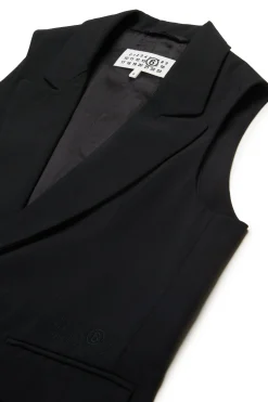 MM6 MAISON MARGIELA Gilet formale in fresco di lana | Bambino Giacche E Cappotti | Giacche E Cappotti
