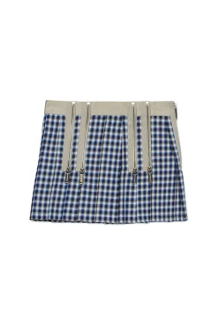 DSQUARED2 Gonna allover check con zip | Gonne