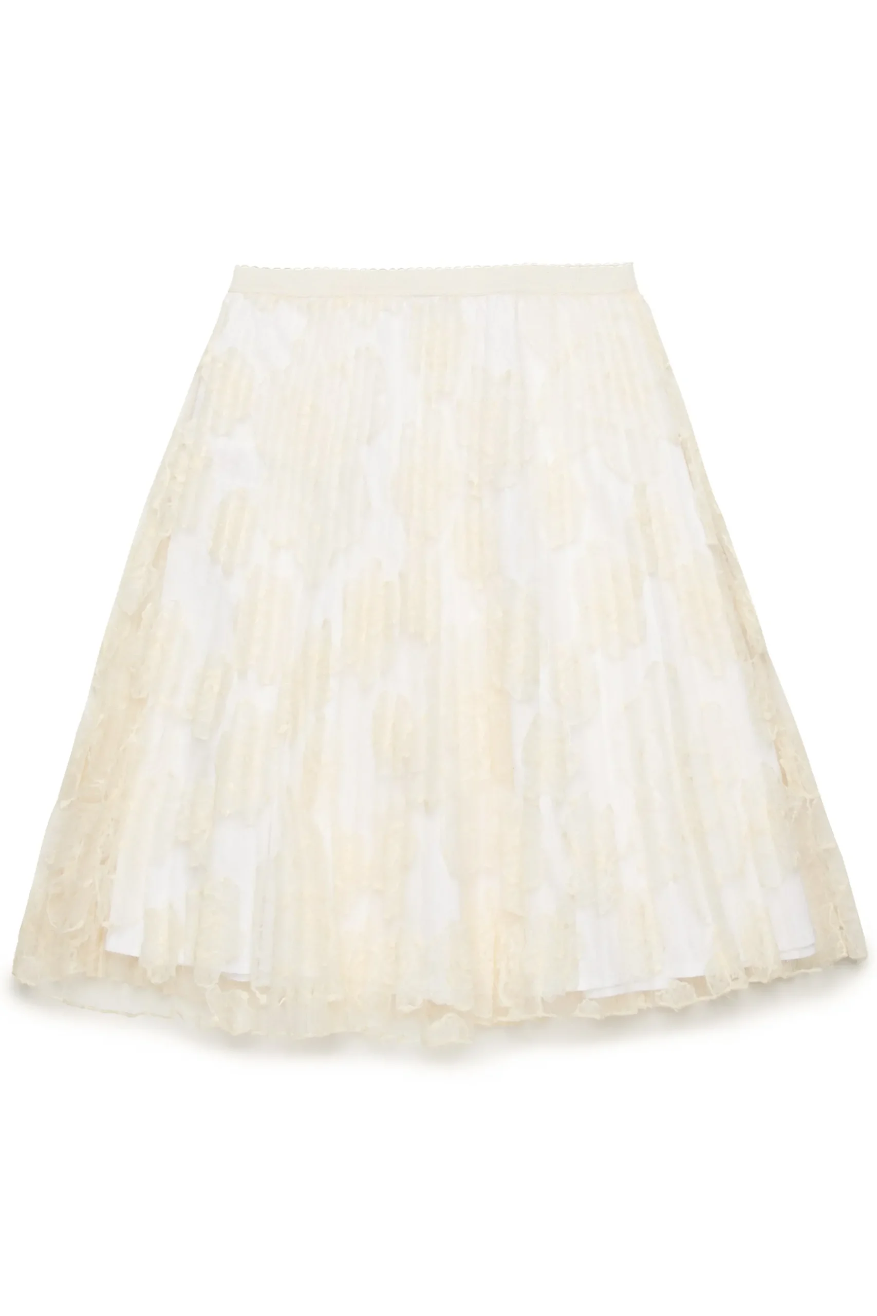 N°21 Gonna con fiori in organza ricamata | Gonne