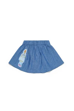 MARNI Gonna in chambray con disegni | Bambino Gonne | Denim-Mania
