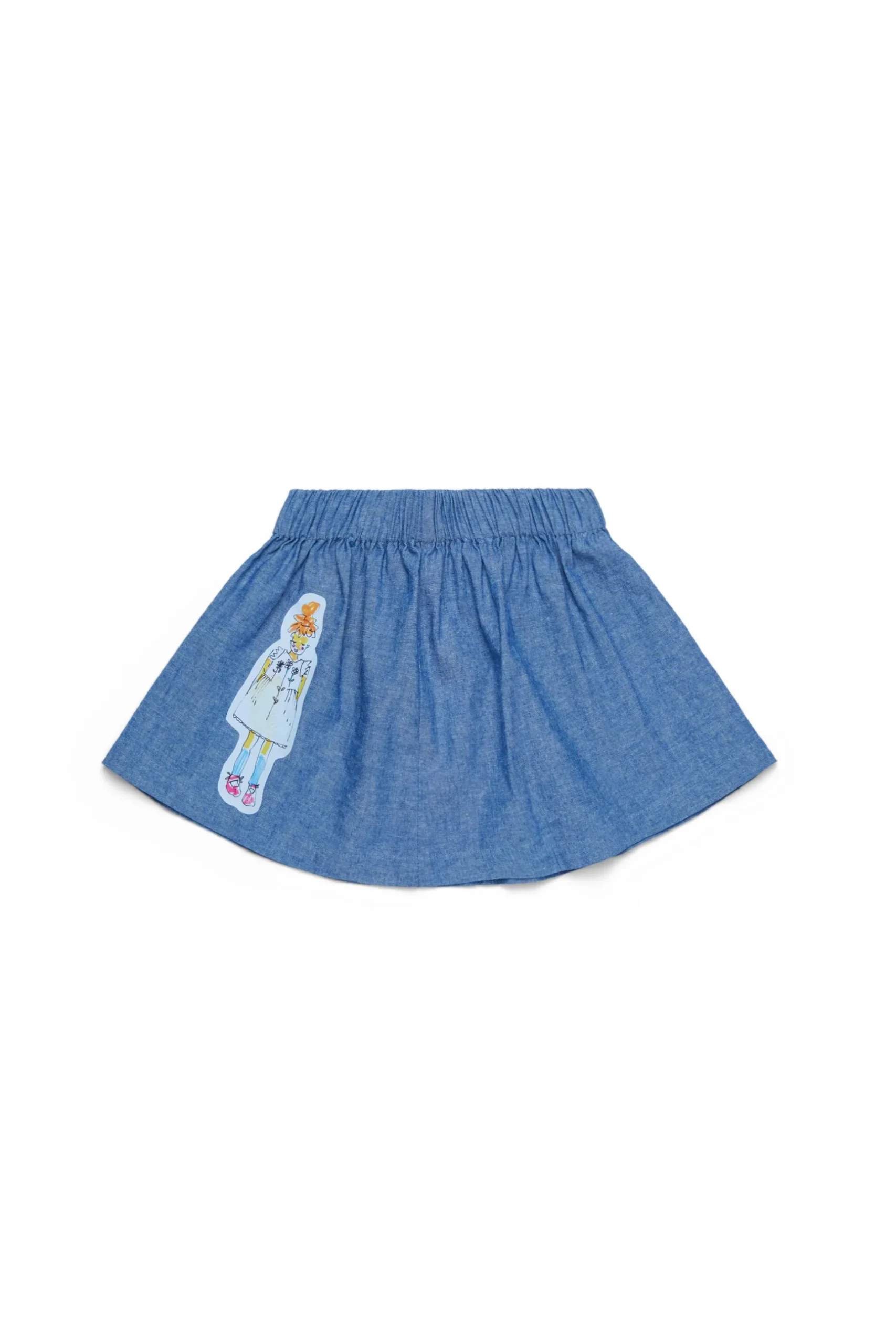 MARNI Gonna in chambray con disegni | Bambino Gonne | Denim-Mania