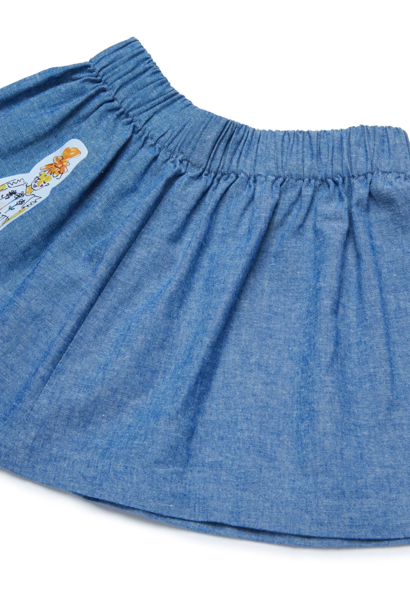 MARNI Gonna in chambray con disegni | Bambino Gonne | Denim-Mania