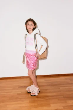 N°21 Gonna in cotone con maxi paillettes | Gonne