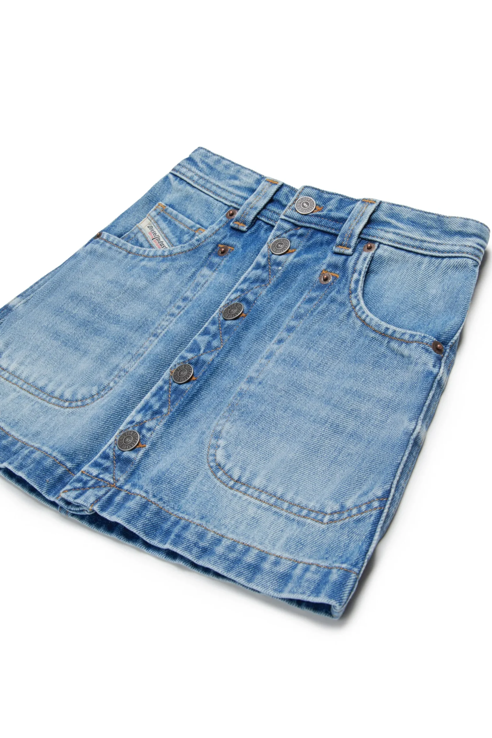 DIESEL Gonna in denim blu vintage | Bambino Gonne | Denim-Mania