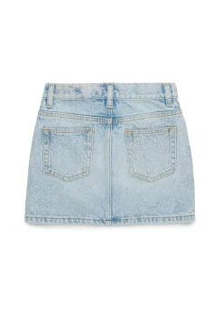DIESEL Gonna in denim chiaro con microstones | Bambino Gonne | Denim-Mania