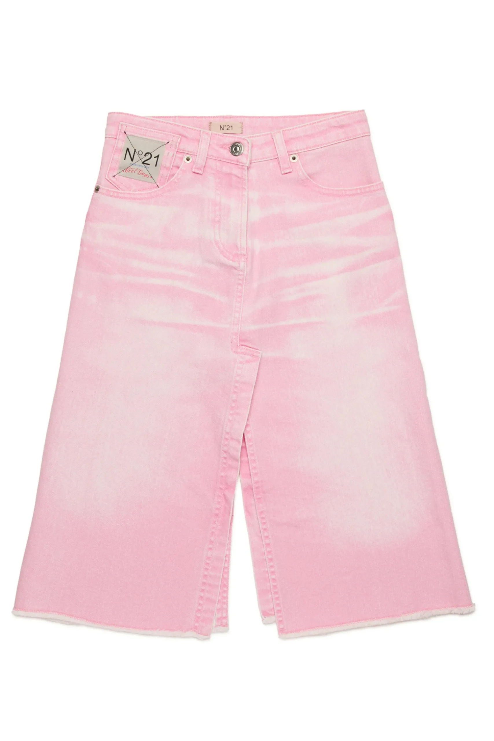 N°21 Gonna in denim con stampa wrinkles | Gonne