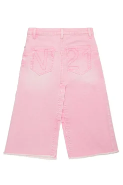 N°21 Gonna in denim con stampa wrinkles | Gonne