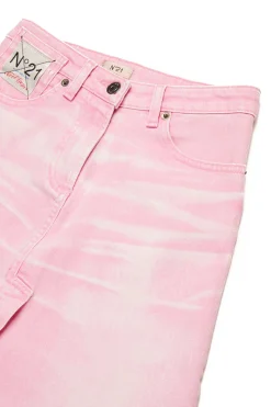 N°21 Gonna in denim con stampa wrinkles | Gonne