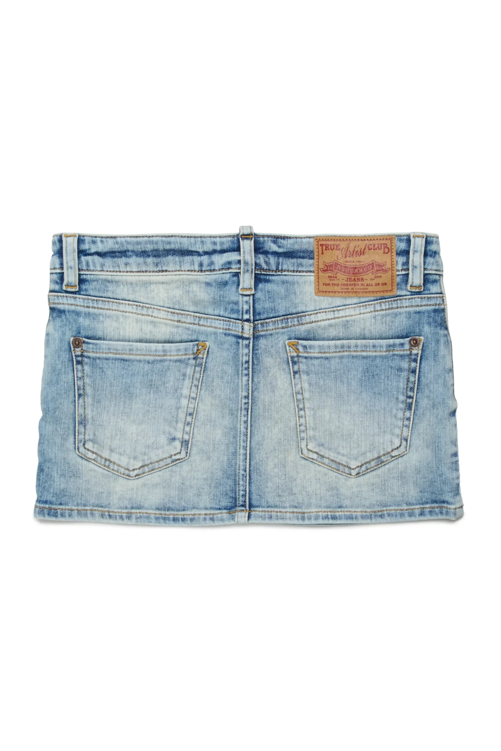 DSQUARED2 Gonna in denim effetto marmorizzato | Bambino Gonne | Denim-Mania