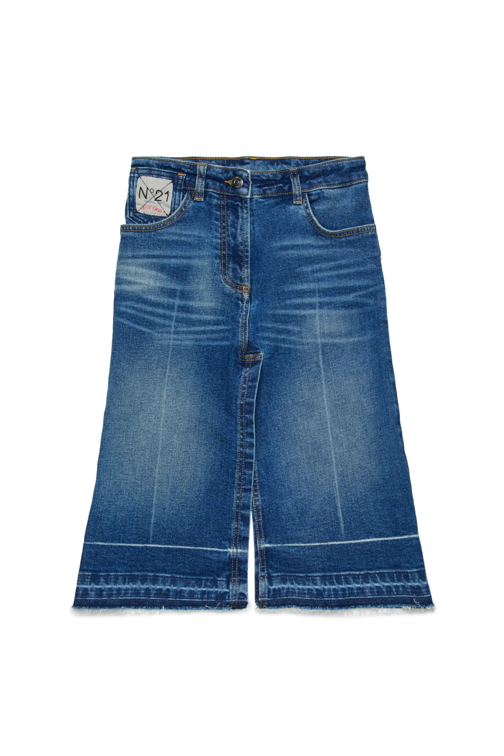 N°21 Gonna in denim effetto vissuto | Gonne
