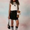 DIESEL Gonna in denim nero | Bambino Gonne | Denim-Mania