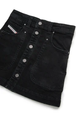 DIESEL Gonna in denim nero | Bambino Gonne | Denim-Mania