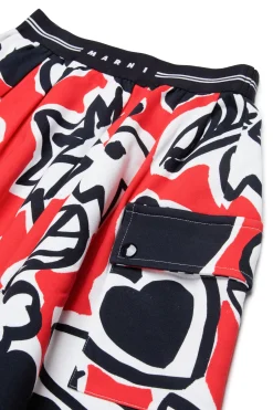 MARNI Gonna in felpa allover Blossom | Gonne