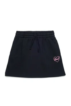 DIESEL Gonna in felpa con stampa Heart | Gonne