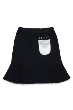 MARNI Gonna in felpa con taschino mylar | Gonne