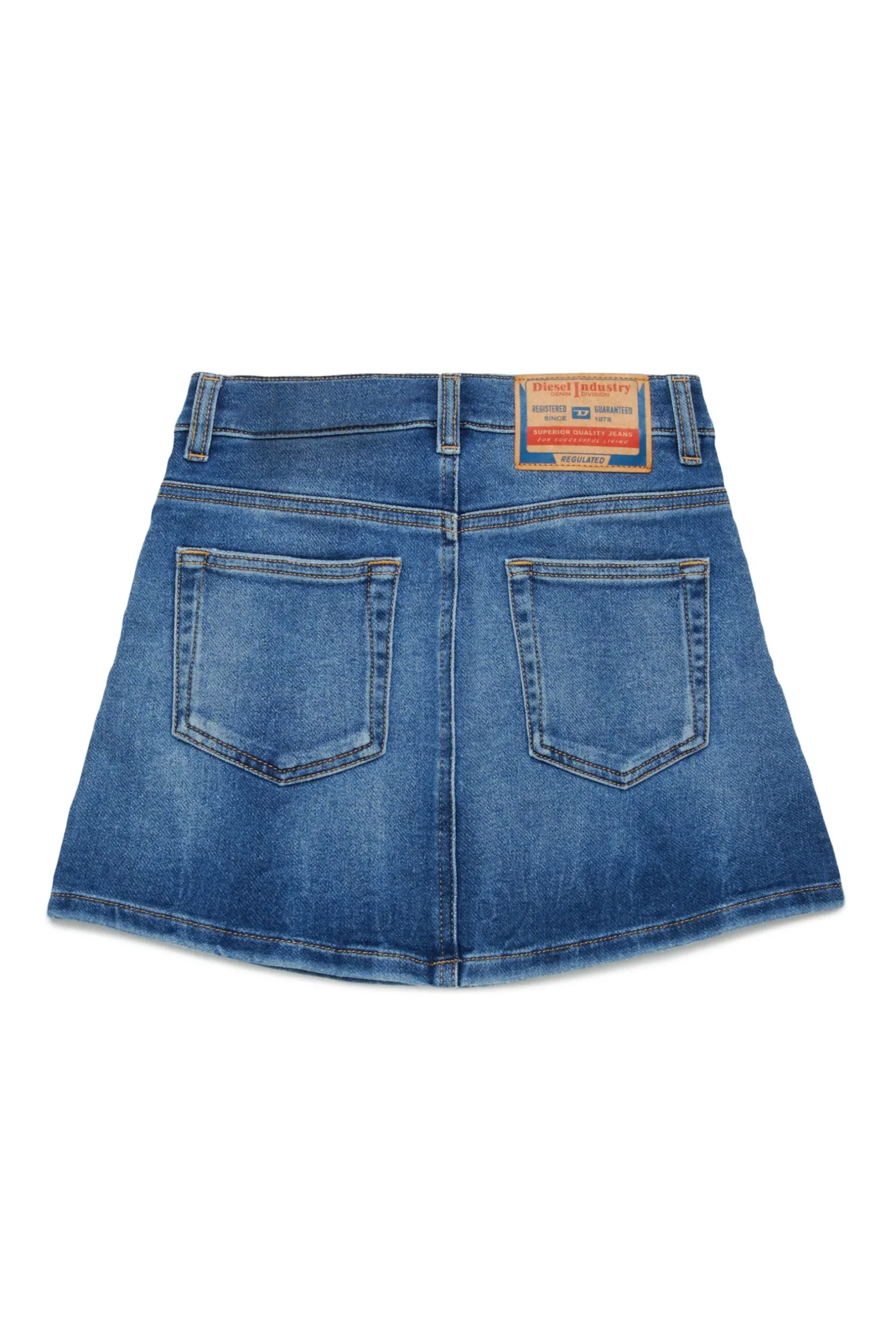 DIESEL Gonna in JoggJeans® blu medio con rotture | Bambino Gonne | Denim-Mania