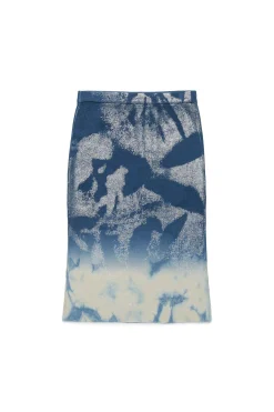 DIESEL Gonna in maglia effetto denim solarizzato | Gonne