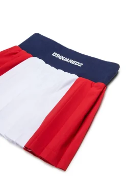 DSQUARED2 Gonna stile tennis in cotone tecnico | Bambino Gonne | Activewear