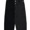 MM6 MAISON MARGIELA Jeans bicolor con lettering | Bambino Jeans | Denim-Mania