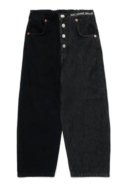 MM6 MAISON MARGIELA Jeans bicolor con lettering | Bambino Jeans | Denim-Mania