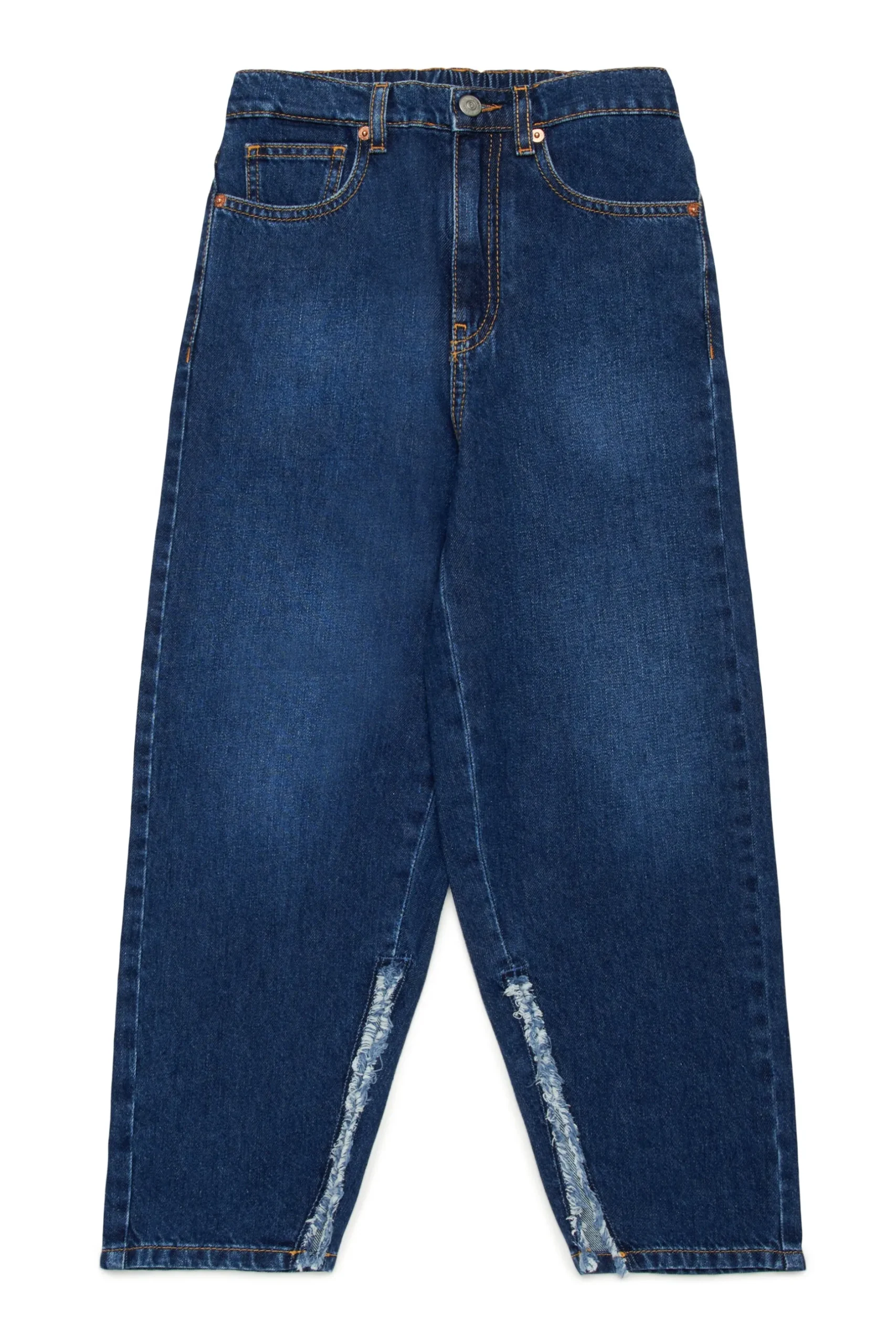 MM6 MAISON MARGIELA Jeans blu medio sfumato con splits | Bambino Jeans | Denim-Mania