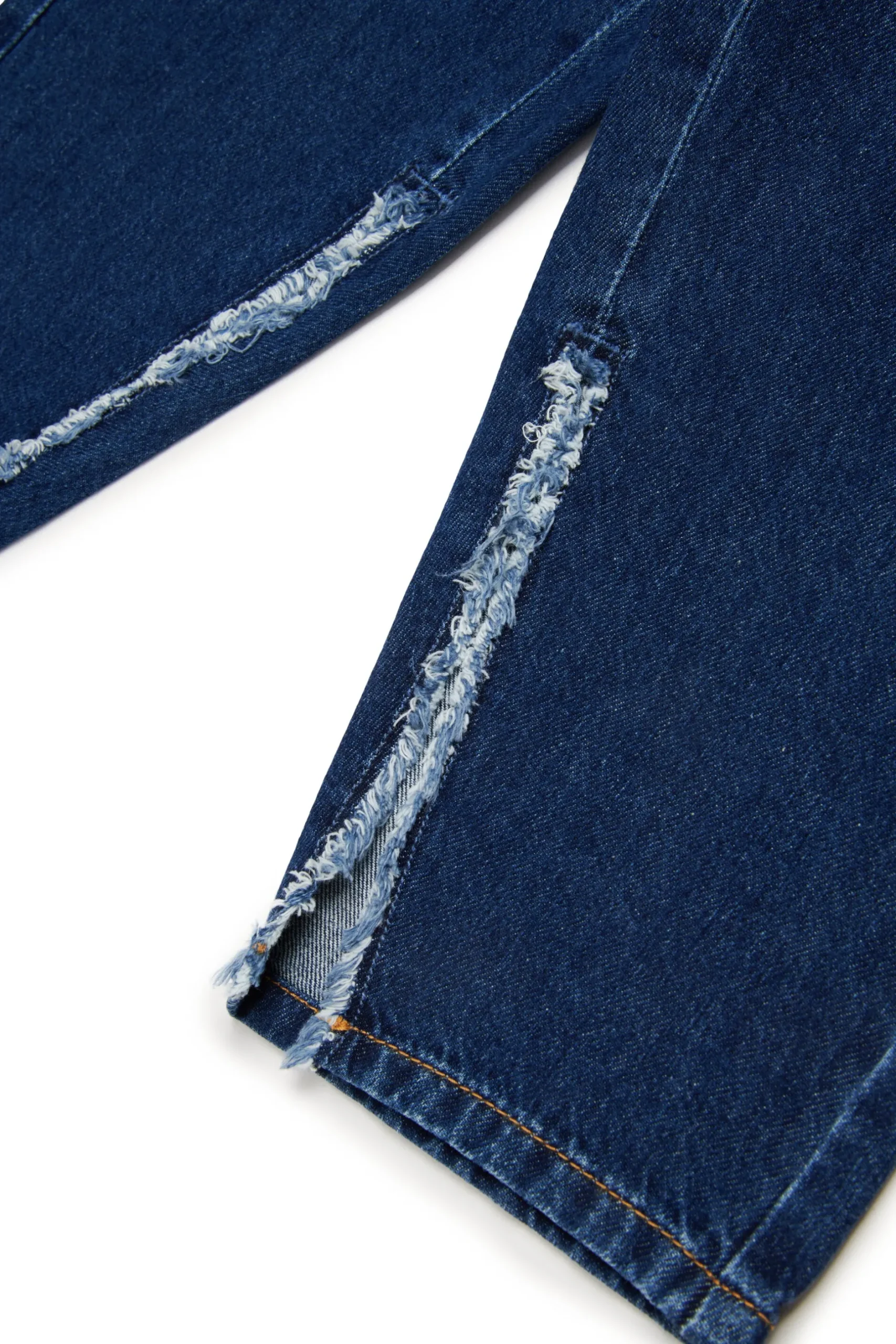 MM6 MAISON MARGIELA Jeans blu medio sfumato con splits | Bambino Jeans | Denim-Mania