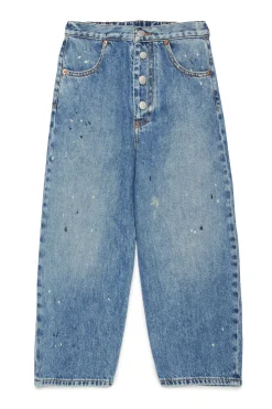 MM6 MAISON MARGIELA Jeans blu sfumato con color spots | Bambino Jeans | Denim-Mania