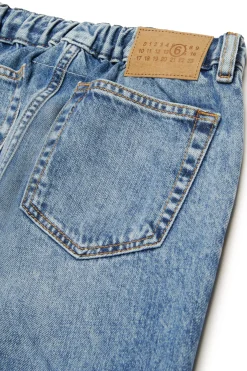 MM6 MAISON MARGIELA Jeans blu sfumato con color spots | Bambino Jeans | Denim-Mania