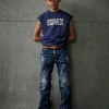 DSQUARED2 Jeans bootcut scuro con Super Star | Bambino Jeans | Denim-Mania