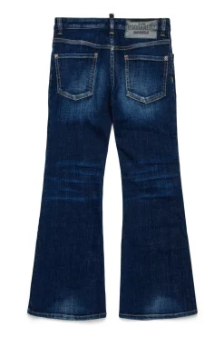 DSQUARED2 Jeans bootcut scuro con Super Star | Bambino Jeans | Denim-Mania